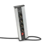 Delight 4-es sarokelosztó kapcsolóval USB aljzattal alumínium 20484S Vásárlói kedvenc