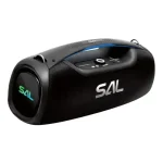 SAL BT9000 hordozható boombox, vezeték nélküli hangszóró 100W IPX5, BT TWS, AUX, USB/microSD, Soft Touch gombok, ~10 h üzemidő, USB-C töltőkábel BT9000 Gyors szállítás