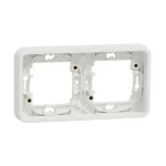 Schneider Electric MUREVA Styl kettes keret vízszintes polárfehér MUR39101 Kiárusítás