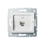Kanlux LOGI UTP csatlakozóaljzat 1xRJ45 Cat6e keret nélkül fehér 25109 Biztonságos fizetés