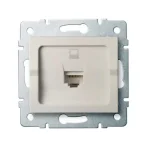 Kedvezményes ár Kanlux LOGI UTP csatlakozóaljzat 1xRJ45 Cat6e keret nélkül krém 25168