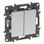 Legrand Niloé Step 105 csillárkapcsoló alumínium 10AX 863305 Biztonságos fizetés