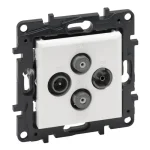 Szuper ajánlat Legrand Niloé Step TV-R-SAT-SAT csillagpontos aljzat 1,5 dB fehér 863182