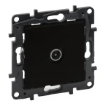 Különleges ajánlat Legrand Niloé Step TV csillagpontos csatlakozóaljzat végzáró 1,5 dB fekete 863574