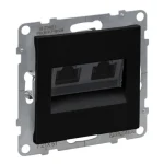 Legrand Suno fekete 2xRJ45 UTP Cat.5E csatlakozóaljzat, keret nélkül 721451 Utolsó esély