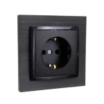 Azonnali szállítás Olbia Electric TITAN 2P+F dugalj kerettel fekete BS-TN.S