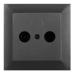 Anco Premium TV/R antenna végzáró csatlakozó keret nélkül grafit szürke 321283 Szuper ajánlat