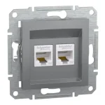 Legjobb ár Schneider Electric Asfora 2xRJ45 Cat5e UTP csatlakozóaljzat acél EPH4400162