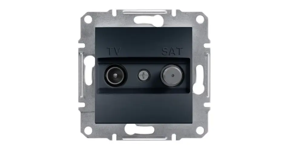 Korlátozott ajánlat Schneider Electric Asfora TV/SAT csatlakozóaljzat végzáró 1 dB antracit EPH3400171