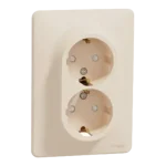 Azonnali szállítás Schneider Sedna Design 2x2P+F dupla dugalj csatlakozóaljzat bézs SDD312221