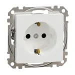 Schneider Sedna Design 2P+F dugalj gyermekvédelemmel fehér rugós bekötés SDD111022 Azonnali szállítás