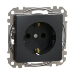 Outlet Schneider Sedna Design 2P+F dugalj gyermekvédelemmel antracit SDD114021