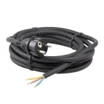 Anco flexo kábel 3m szerelhető hálózati gumi csatlakozó fekete GT H05RR-F 3x1,5 mm2 321661 Exkluzív ajánlat