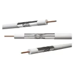 Exkluzív ajánlat Emos koax kábel RG6 75ohm fehér háromszoros árnyékolt trishield 100m/tekercs S5382