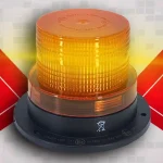 Kedvezményes ár LED tető figyelmeztető lámpa - jelzőfény, 20W, 12-24V, narancssárga [L0009-ALR]