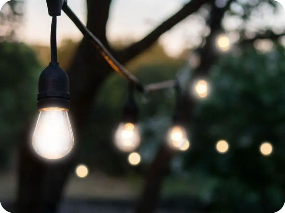 Akció Led láncfény 10 X E27 LED izzóhoz, IP54