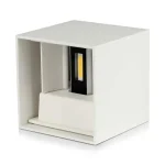 Prémium LED fali lámpa 12W, 1360lm, négyzet, IP65, fehér
