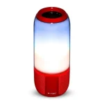 Alacsony ár Bluetooth hangszóró RGB+W LED fény, piros színben
