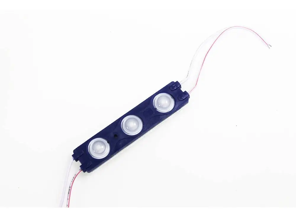 Gyors szállítás LED MODUL 1.5W (120lm), 3xLED, SMD2835, IP67, kék