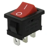 Legjobb ár Bölcső I/O kapcsoló, 6A/250V, piros [71829]