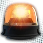 LED figyelmeztető jelzőfény 22W, 10xLED, mágnes, 12-24V, narancs színű [ALR0068] Akciós ár