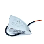 LED figyelmeztető lámpa 2W, 12/24V, hátsó löket, ezüst színű [L1983] Akció