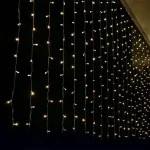 LED fényfüggöny 3m 480LED, 20 x ág, 3m ághossz, CW, adapterrel [X08480221] Kiárusítás