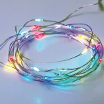 Vedd meg online LED dekorációs lánc 2m, 20LED, 2xAA, RGB, funkció nélkül, ezüst réz [X0120311]