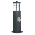 Kerti LED lámpatest E27, IP44, 2x foglalat, magasság 45,5cm Árcsökkenés
