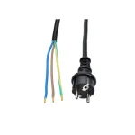 Solight flexo zsinór, 3x1mm2, gumi, fekete, 5m [PF35] Vedd meg online
