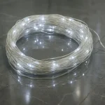 LED dekorációs lánc 2m, 20LED, 2xCR2032, hideg fehér, funkció nélküli, IP44, ezüst, ezüst [X0120216] Szezonális akció