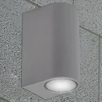 LED fali lámpa 2xGU10, IP54, szürke [SLIP007008] Akció