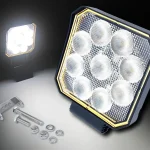 LED munkalámpa 20W, 1133lm, négyzet alakú, 9xLED, 12V/24V [L0177] Bestseller
