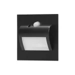 Kihagyhatatlan ajánlat Lépcsőház LED -es lámpa PIR és szürkületi érzékelővel 1,5W, 30 lm, 12V, fekete, 4000K [AD-OS-6164LR4/B]
