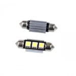 Árcsökkenés Einparts LED autó izzó C10W 39mm LED 3SMD 5050 CANBUS 8-16V 2 db [EPL04]