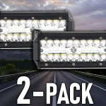Végkiárusítás LED-es munkalámpa 30W, 2600lm, 12V/24V, IP67/2-PACK! [LB0087]