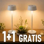 Kiárusítás LED asztali lámpa, 2W, 200lm, 3000K, újratölthető, fehér, 1+1 gratis!
