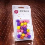 Alacsony ár LIGHT CAPS® fehér+sárga+rózsaszín+2 árnyalatú lila keverék, 20 db egy csomagban