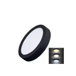 Szezonális akció Solight süllyesztett LED panel 12W, 900lm, kerek, 17cm, CCT fekete [WD170-B]
