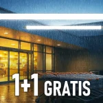 Szezonális akció LED vízálló lámpa 48W, 5760lm (120lm/W), IP65, 150cm, 1+1 gratis!