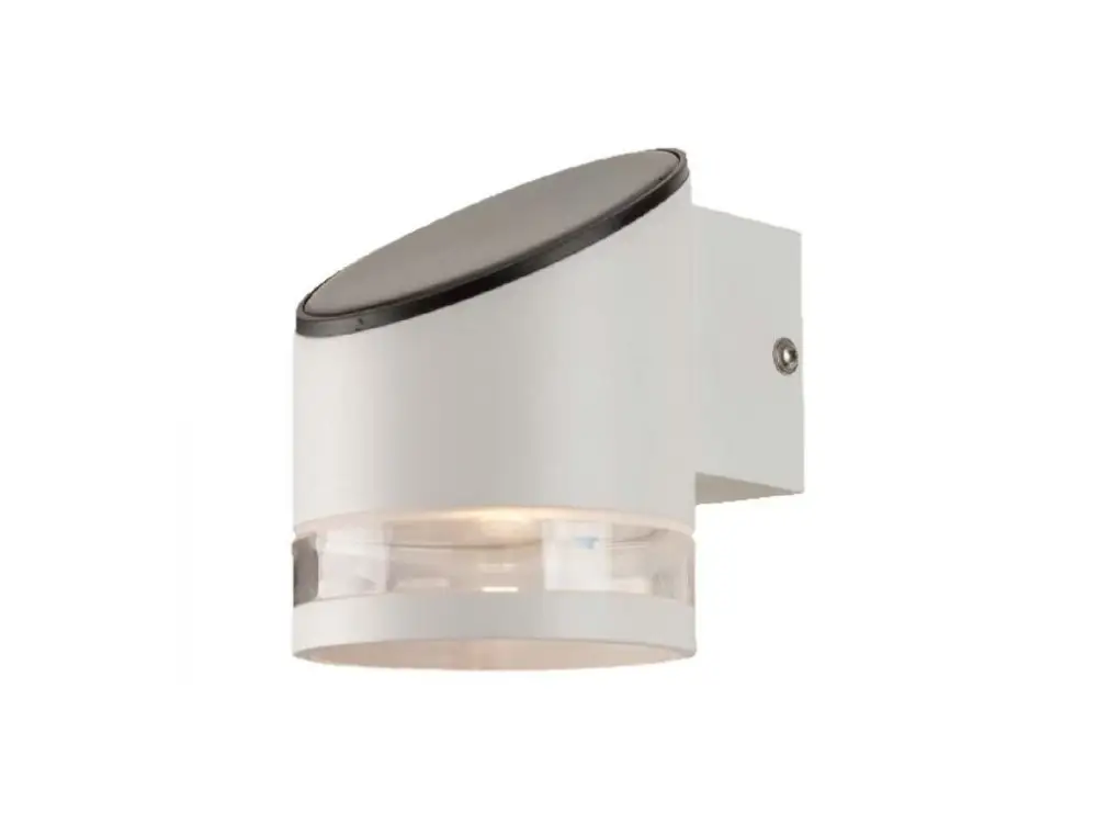 Solar LED fali lámpa mikrohullámú érzékelővel 1W, fehér, IP44, 3000K Népszerű