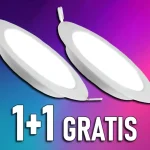 Kedvezményes ár LED beépített panel tápegységgel 6W, 660lm, kerek, 1+1 gratis!
