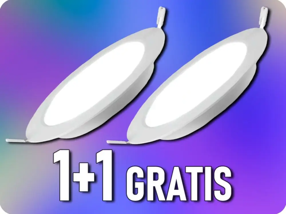 LED beépített panel tápegységgel 24W, 2500lm, kerek, 1+1 gratis! Árcsökkenés