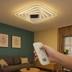 LED dizájnlámpa 150W, 15500lm, távirányítóval, CCT Végkiárusítás