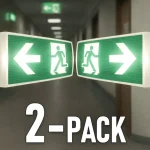 Vészhelyzeti LED-es zseblámpa 3W, 140lm, IP65, 6000K/2-PACK! Biztonságos vásárlás