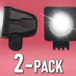 Legkelendőbb LED munkalámpa 4W, 805lm, 12/24V, R10, IP67/2-PACK! [L0078S-B]