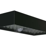LED napelemes fali lámpa érzékelővel 6W, 900lm, 3000mAh, 4000K, fekete, IP65 Végkiárusítás