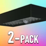 LED napelemes fali lámpa érzékelővel 6W, 900lm, 3000mAh, 4000K, fekete/2-PACK! Ajánlat
