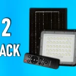 LED spotlámpa napelemmel 6W, 400lm, IP65, 5000mAh/2-PACK! Exkluzív ajánlat