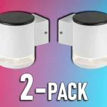 Azonnali szállítás Solar LED fali lámpa 1W, fehér, IP54, 3000K/2-PACK!